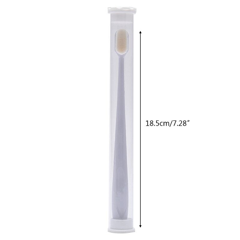 1Pc Nano Ultra-feine Welle Zahnbürste Weiche Borsten Erwachsene Art Mit PVC Zahn Wh