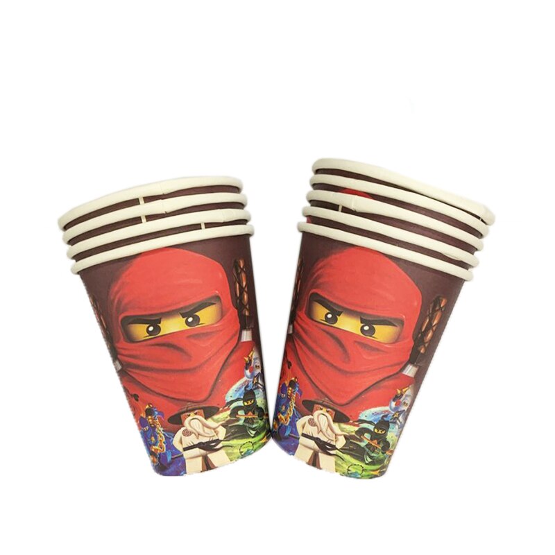 Ninjagoing Party Decoration Disposable Tableware Supplies Paper Plate Cup Napkin Baby Shower Kids Birthday Party Supplies: cups-10pcs