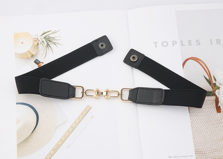 Luxury Gold Chain Belt Elastic Silver Metal Waist Belts for Women Stretch Ladies Coat Ketting Riem Waistband 2.3cm: Style 5 Gold