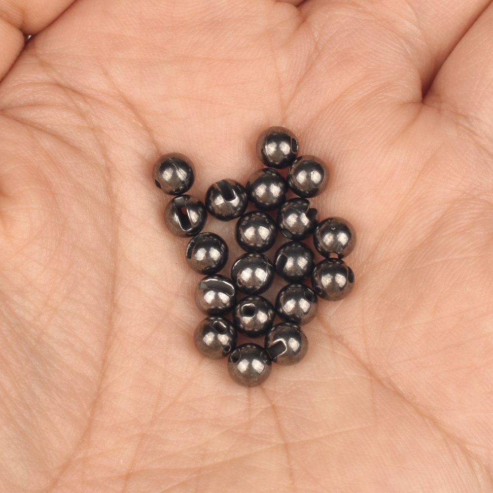 Muunn 100Pcs 3.8-6.4Mm Tungsten Sleuven Kralen Vliegbindset Materiaal Multi-Kleur Vliegvissen Wolfraam Kralen