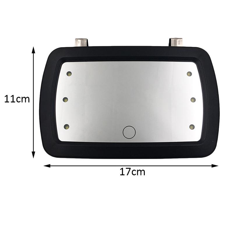 Interruptor táctil LED Universal para coche, espejo de maquillaje, parasol, espejo Interior transparente