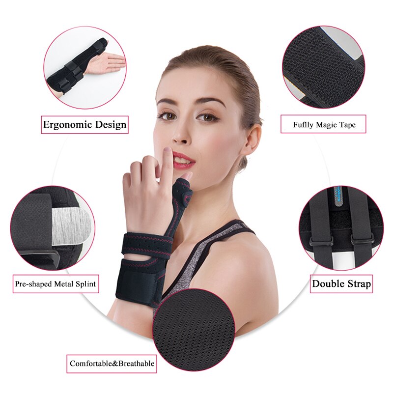 Youhekang Verstelbare Pols Duim Brace Spalk Duim Protector Vinger Stabilisator Pijnbestrijding Herstel Brace Bescherming