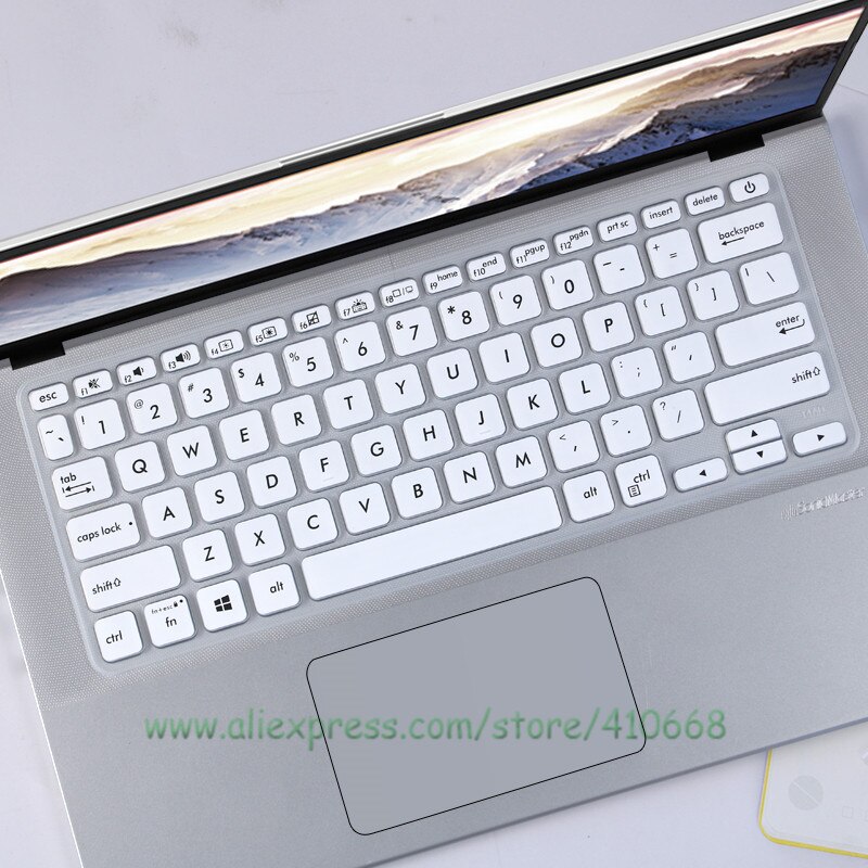 Silicone Laptop Keyboard Cover Skin Protector For ASUS VIVOBOOK X415 X415EP X415EA X415JA X415MA X415E 14 R415UA R415JA R424FA: White