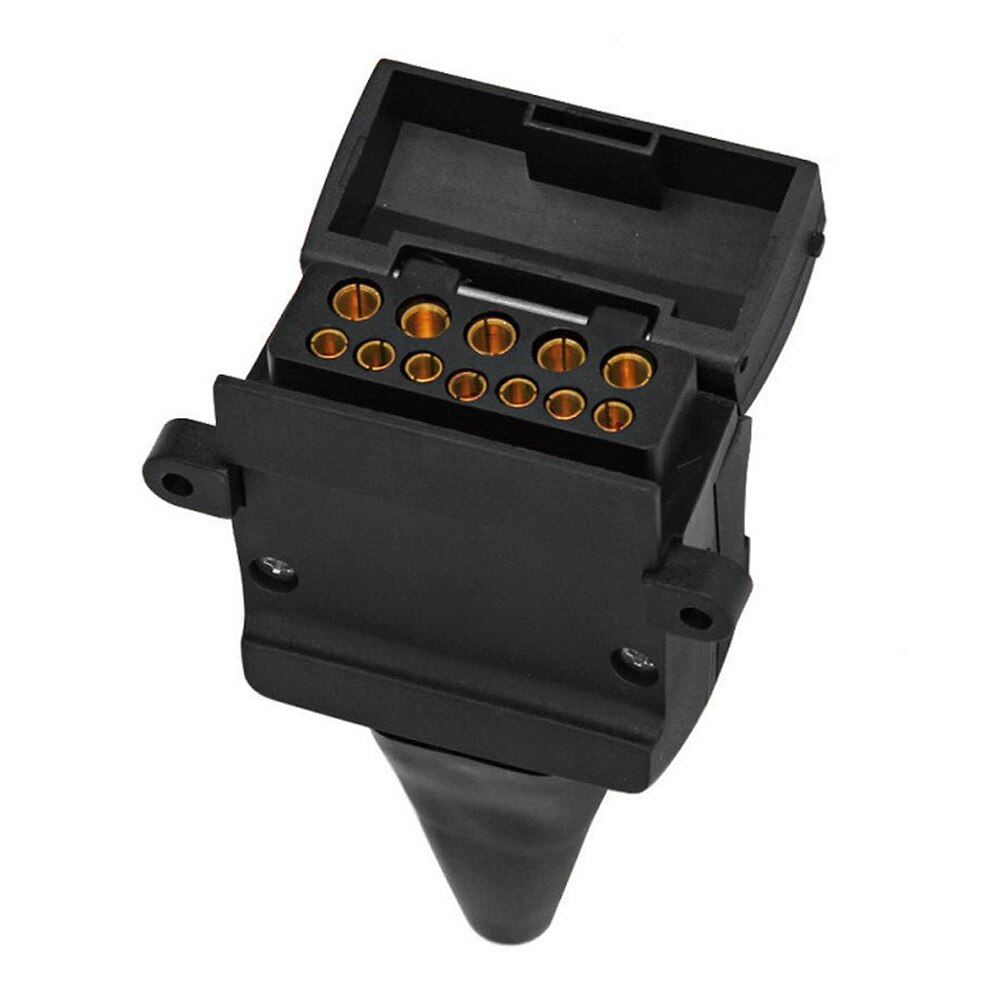 2Pcs 12 Pin Platte Trailer Socket Plug Set Connector Vrouwelijke &amp; Mannelijke Boot Caravan Camper Trailer Connector Adapter Socket plug