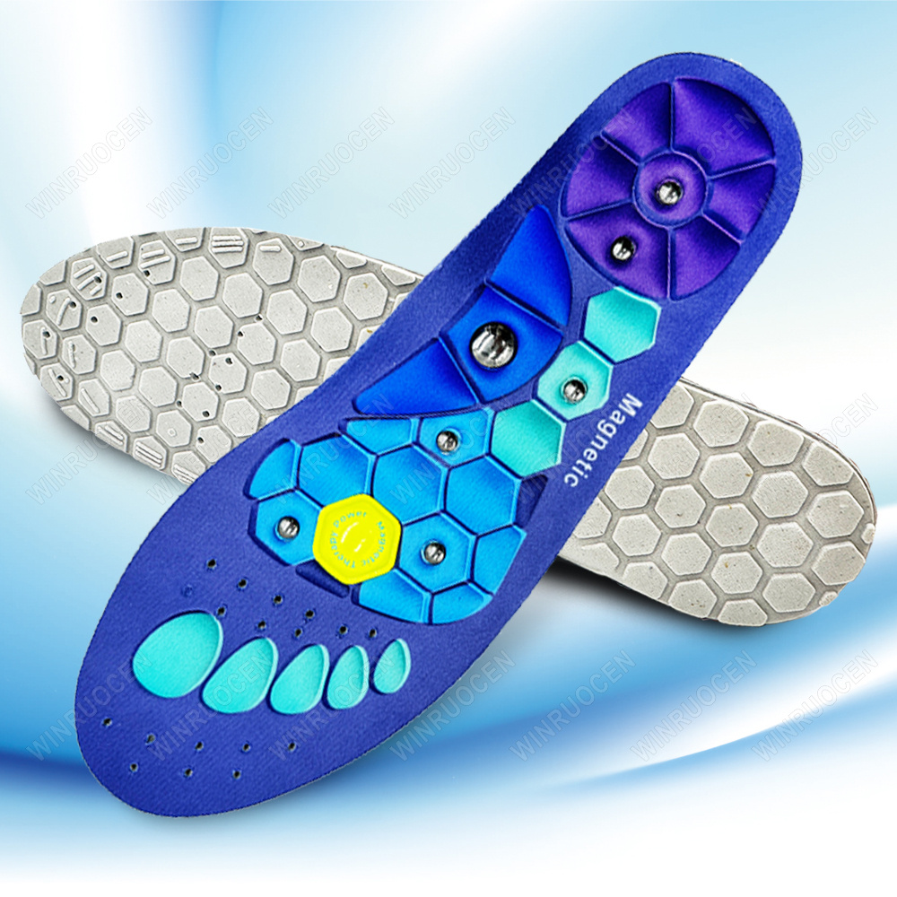 Magnetische Massage Inlegzolen Acupressuur Inserts Steunzool Orthopedische Acupressuur Schoenen Pads Verlichten Moe voor Mannen Vrouwen Unisex