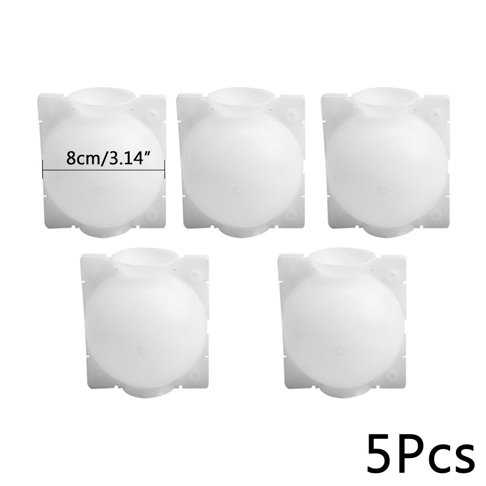 5Pcs Root Growing Box Breeding 5/8cm Case Plant Root Box Garden Pressure Propagator For Garden In Diameter Grafting Rooting: 5pcs White 8cm