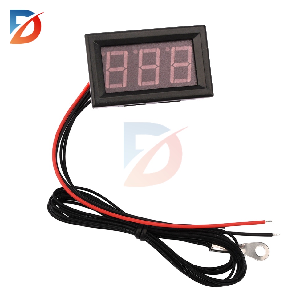 Tresifret termometer ntc metallsensor  dc 4-28v termometersensorer med vanntett ledet-skjerm celsius  -50 ~ 210 ℃