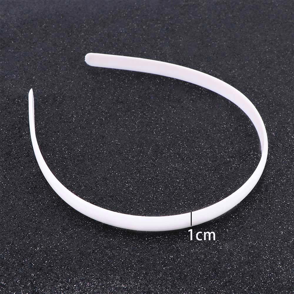 Bandeau de cheveux en plastique blanc sans dents, 10 pièces/lot, dame, bandeau sans dents, couvre-chef filles, accessoires d'outils de bricolage,