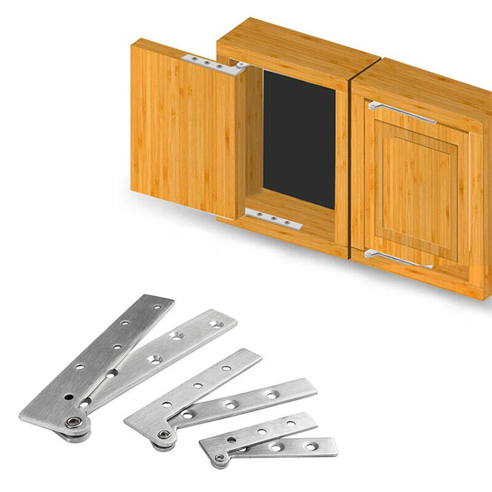Bisagra de puerta Invisible, bisagra pivotante de amortiguación, herrajes giratorios para muebles hacia arriba y hacia abajo, bisagra de gabinete de ventana abatible de eje lateral