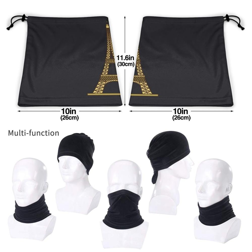 Tour Eiffel Bandana foulard masque écharpes cache-cou couvre-chef Paris tour Eiffel tour Eiffel Paris Paris Paris polochon