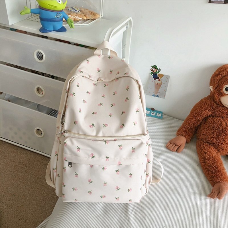 Vrouwen College Student Rugzak Dubbele Schouder Grote Capaciteit Reizen Laptop Rugzak Boek Schooltas Voor Tiener Meisje