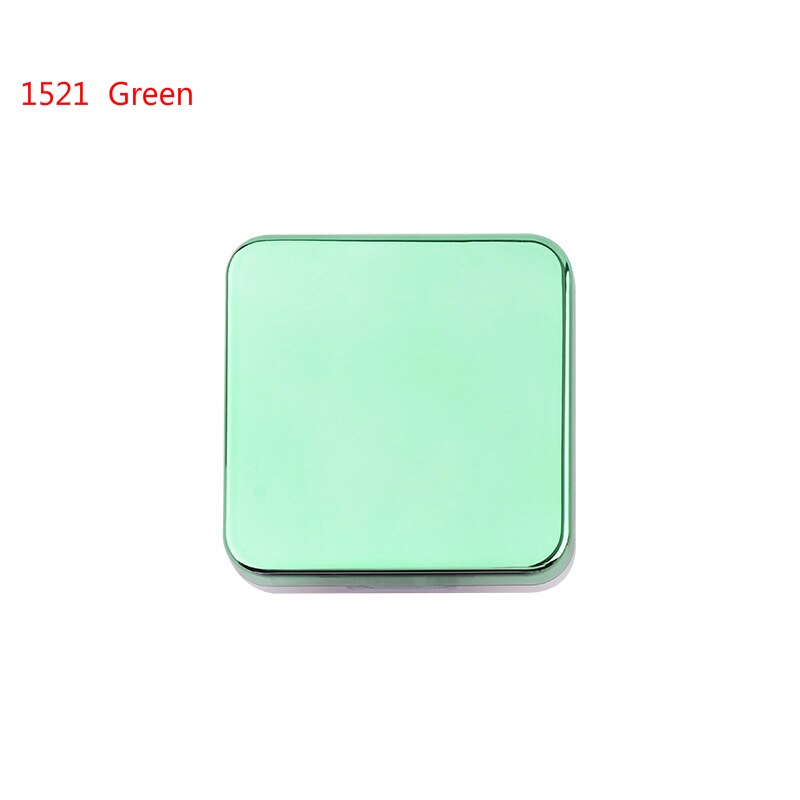 colored Contact Lens Case With Mirror women Colored Contact Lenses box eyes contact lens container J1520: 1521 green
