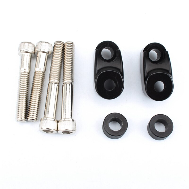 Front Turn Signal Relocation Mounts Kit for 39mm 49mm Sportster 883 FXR FXD Black: Default Title