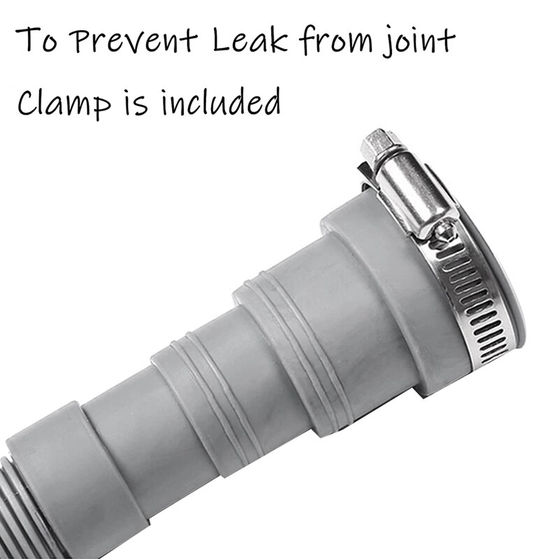 Drain Hose Extension Set Universal Washing Machine Hose 13Ft, Include Bracket Hose Connector And Drain Hoses Hose Clamps