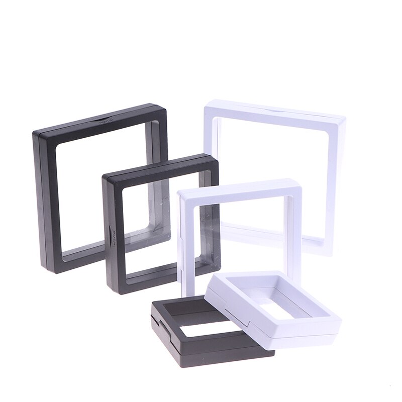 1PC Transparent Storage Rack Acrylic Display Stand Photo Albums PE Thin Film Suspension Jewelry Display Box