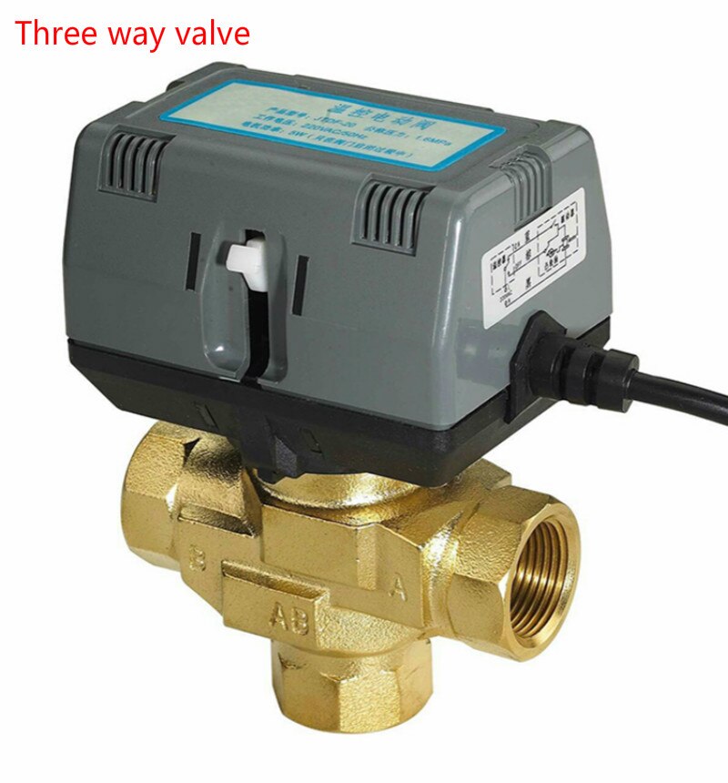 Toveis treveis motorisert aktuator elektrisk ventil viftebatteri elektrisk ventil 220v dn15-dn25