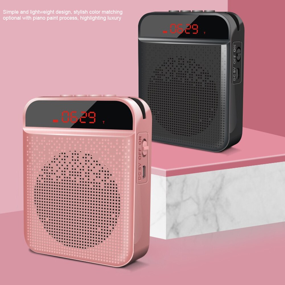 Portable Bluetooth Voice Amplifier For Teachers Multifunction Wired Travel USB Rechargeable Loudspeaker Teaching With Microphone