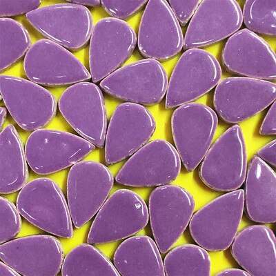 10 stk lilla mosaik fliser sten håndværk væg dekorativ mosaik fremstilling materialer gør-det-selv børn puslespil uregelmæssig hjerte mosaik fliser: G