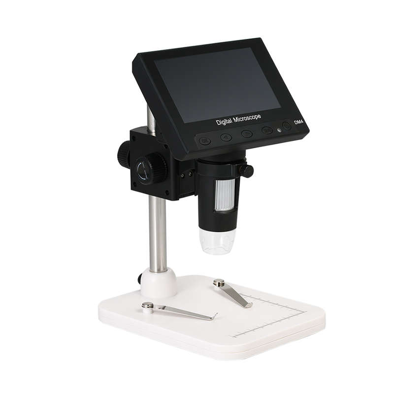 Microscopio Electrónico Digital ELEG-Usb 1000x2,0 mp Dm4 pantalla Lcd de 4,3 pulgadas soporte de microscopio Vga con 8 Led para polilla de circuito Pcb