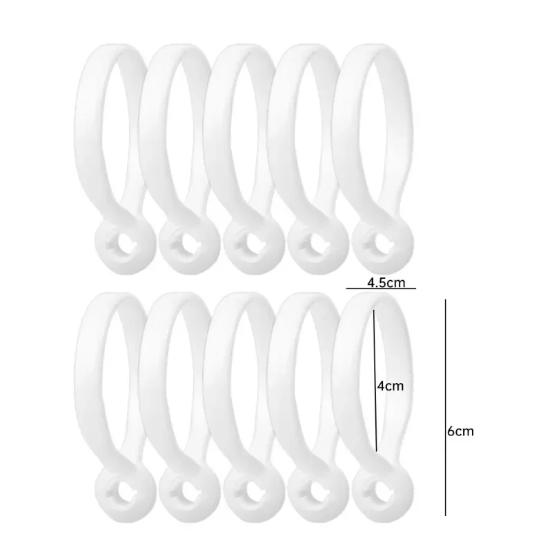 Ganchos para colgar cortinas de 50/10 piezas, varillas de cortina a prueba de óxido, Clips para ropa de ducha, percha para sombrero, decoración del hogar: YELLOW / 30-35 cm