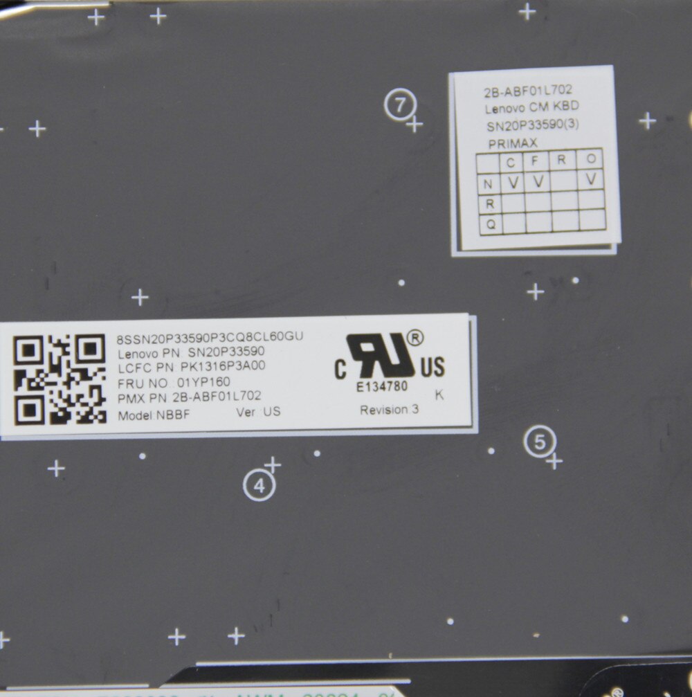 Original US for Lenovo Thinkpad X280 A285 X390 X395 S2 5TH X13 L13 Laptop Backlit Keyboard 01YP142 01YP222 01YP120