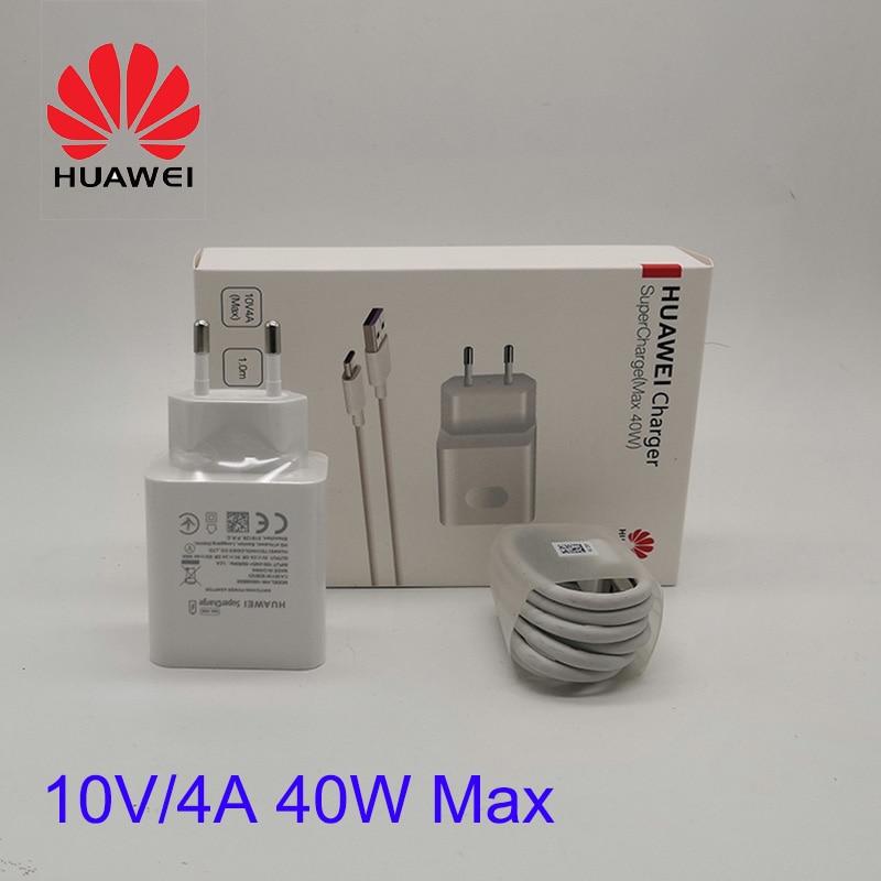 Originele Huawei Supercharge Lader 40 W Voor Huawei P30 Mate 30 20 Rs Nova 7 6 5 Pro Honor 30 10V 4A Super Opladen
