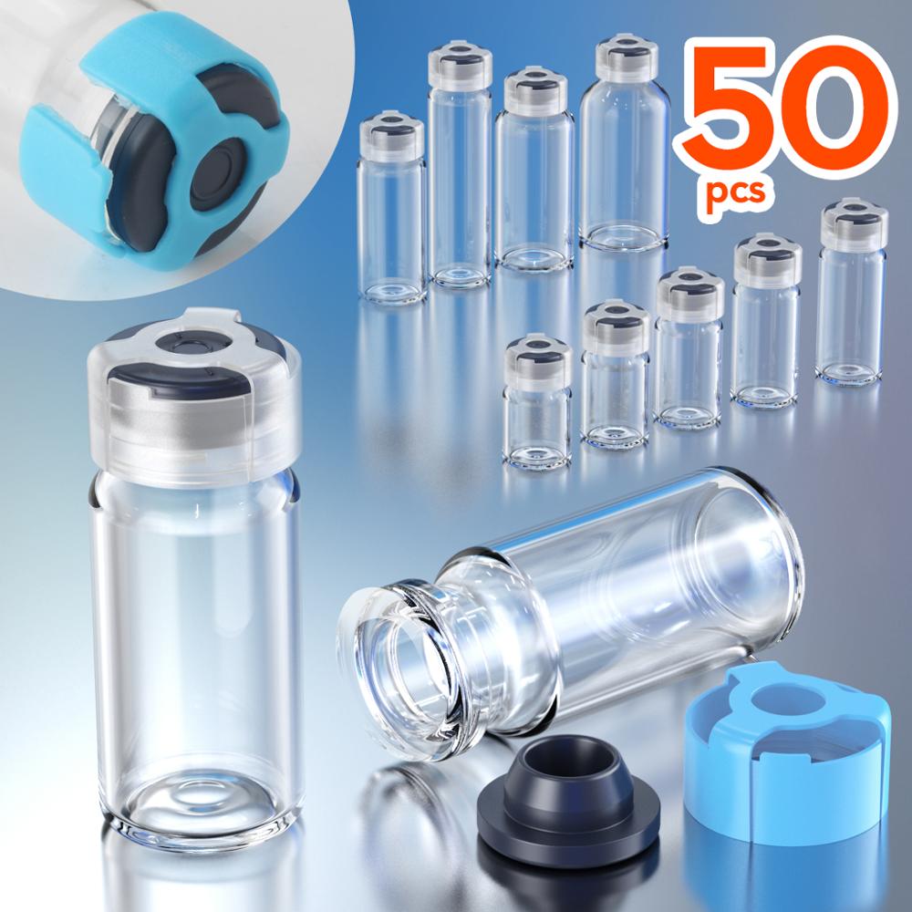 Penicilline Fles Glazen Fles Met Rubberen Stop En Anti-Sheft Sluiting 3Ml, 5Ml, 7Ml, 10Ml, 15Ml, 20Ml, 25Ml, 30Ml Potten