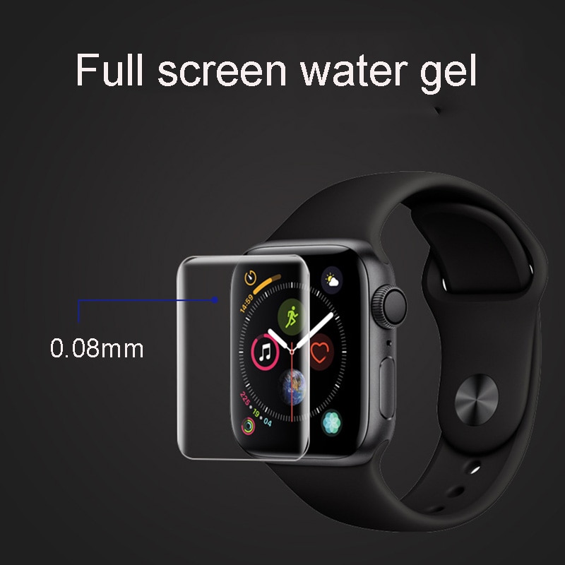 Full Screen Protector Glas Voor Iwatch 4 Hydrogel Film Voor Apple Horloge 1 2 3 4 Gehard Film Hd Curve rand Glas 38Mm 42Mm 40Mm