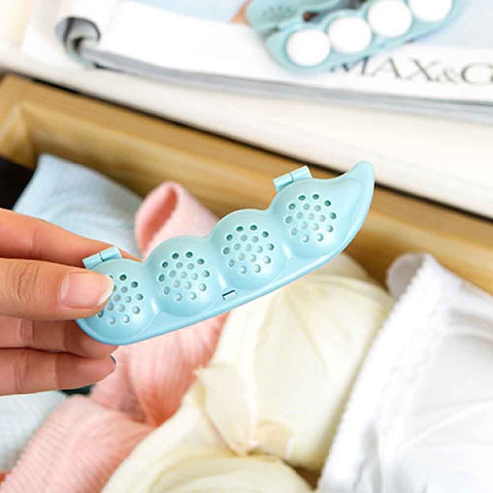 For Clothing Closet Pea Pod Shape Camphor Ball Home Office Deodorant Deterrent Wardrobe Drawer Moldproof Practical Replacement