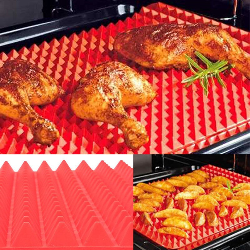 TV Direct Original Healthy Chef Raised Baking Sheet Silicone Roasting Mat