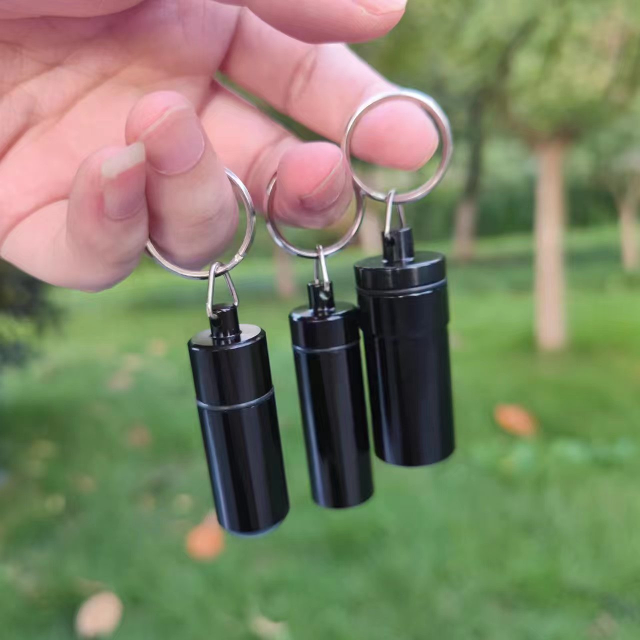 3 pcs color metal bottle (with retractable spoon) storage container Metal bottle in multiple colors