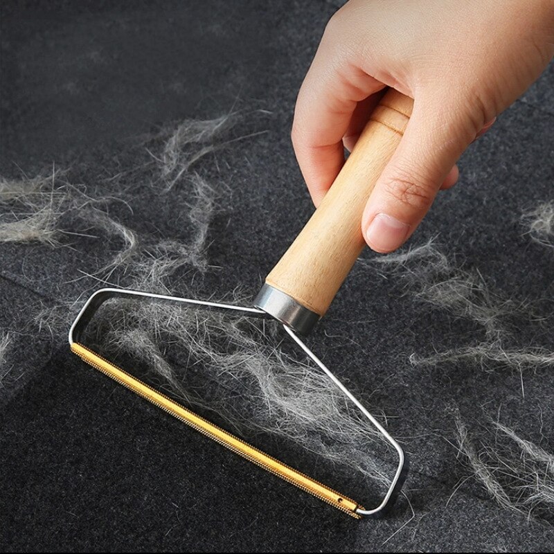 Draagbare Handmatige Haar Schraper Wollen Jas Scheerapparaat Removal Agent Brush Tool Ontharingscrème Bal Breien Pluche Tapijt Dubbelzijdig Scheermes