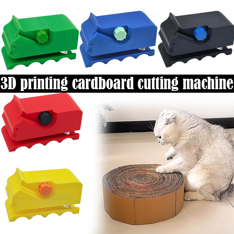 Coupe-carton portatif imprimé en 3D, outil de recyclage, planche à gratter pour chat, 1 pièce