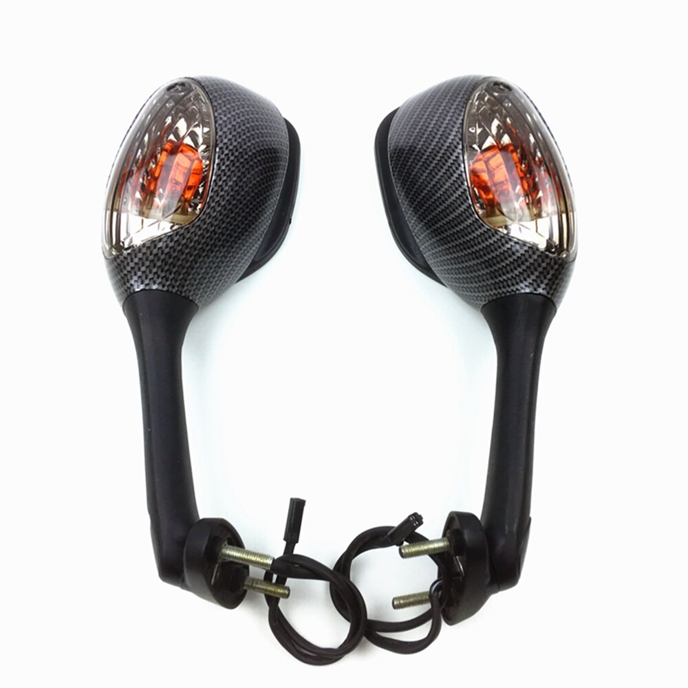 Para Suzuki GSXR retrovisores laterales para motocicleta para Suzuki GSXR 600 K 5 750, 1000 con señal de giro, luz K6 K7 K8 espejo: 2