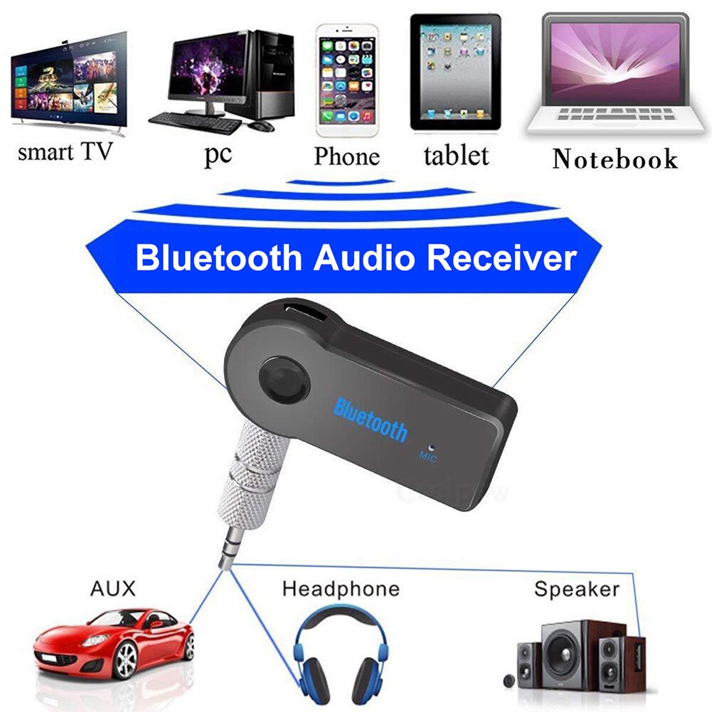 Aux Universele 3.5Mm Jack Bluetooth Carkit Draadloze Bluetooth Speaker Ontvanger Zender Audio Adapter Voor Thuis Auto Speaker