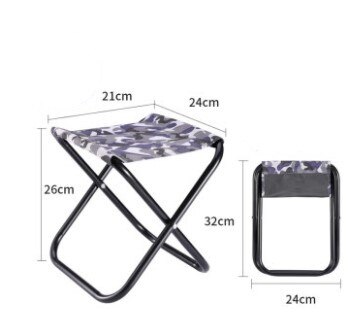 Suzakoo bærbar udendørs camping sammenklappelig rejsestol: -en