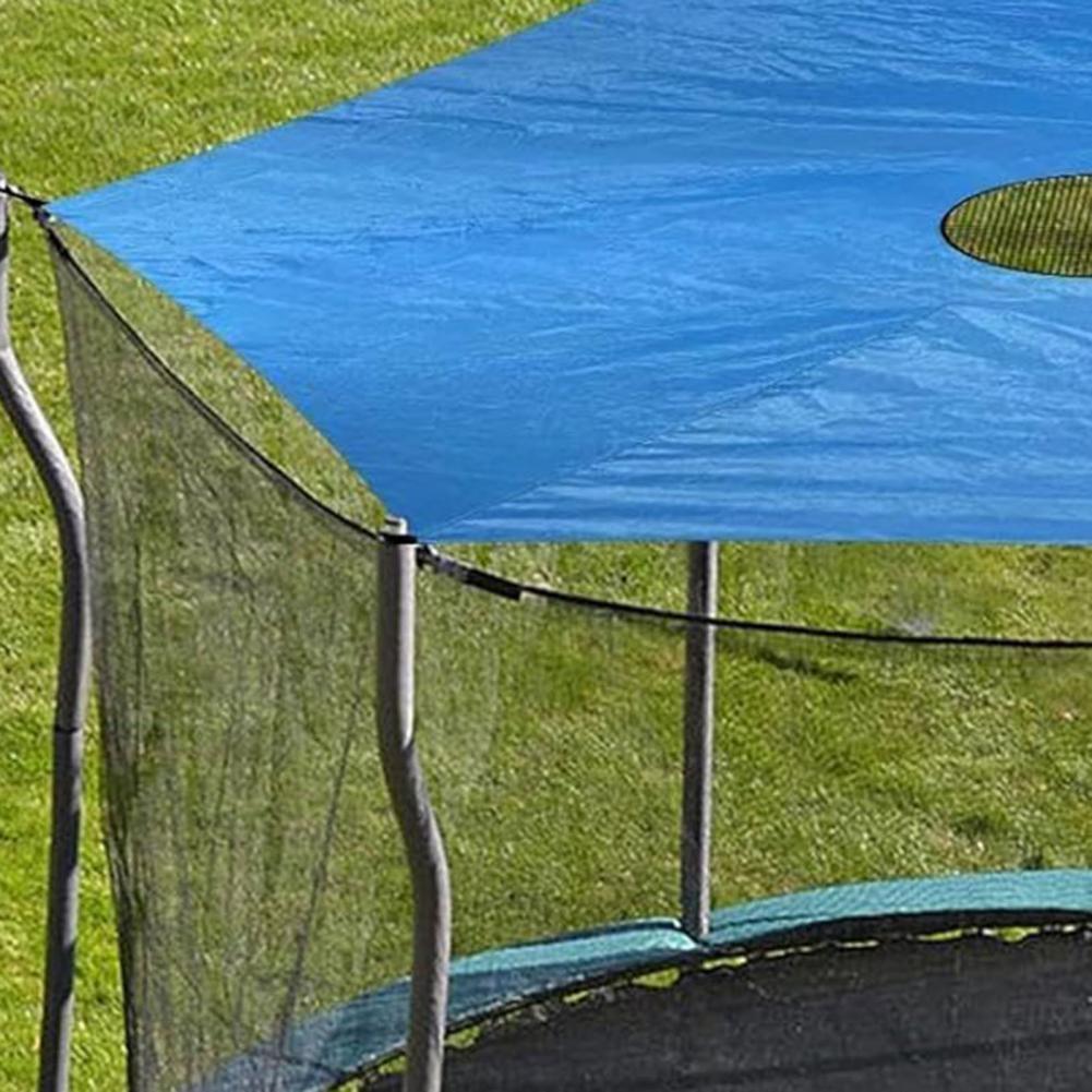 6/8/10/12/14 Osłona przeciwsłoneczna trampoliny na stopy Odporna na promieniowanie UV 6-słupkowa osłona przeciwsłoneczna trampoliny przeciwdeszczowa osłona namiotu 트램펄린 차양판