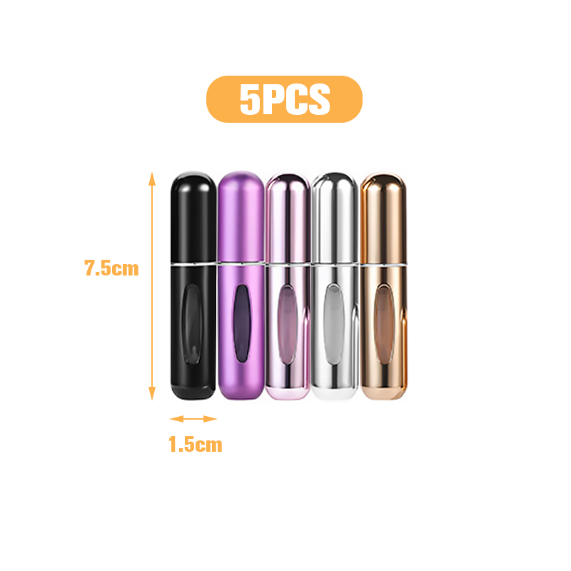 5/10ml bundfyldende pumpe parfume genopfyldelig sprayflaske mini bærbar tom kosmetikbeholdere forstøver flaske rejse