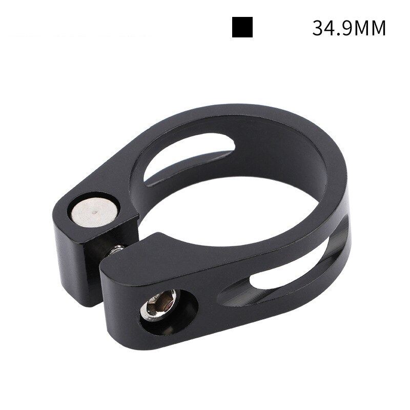 Bicycle Aluminum Alloy Saddle Tube Clamp Aluminum Clamp Seat Post Clamp 31.8 34.9mm Mountain Bike Seat Tube Clamp: Black-34.9mm