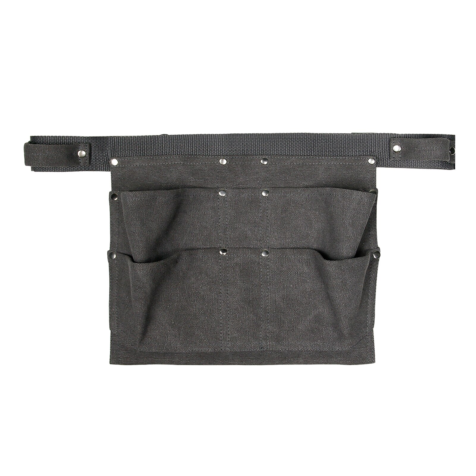 Carpenters Portable Multifunctional Adjustable Waist Storage Canvas Tool Belt Bag Garden Screwdriver Pocket Pouch Workshop: Grey