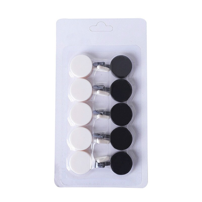 Cintre mural pour vêtements, 10 pièces, petit crochet décoratif, porte-clé, écharpe, sac à main à suspendre pour la salle de bain, décoratif: black
