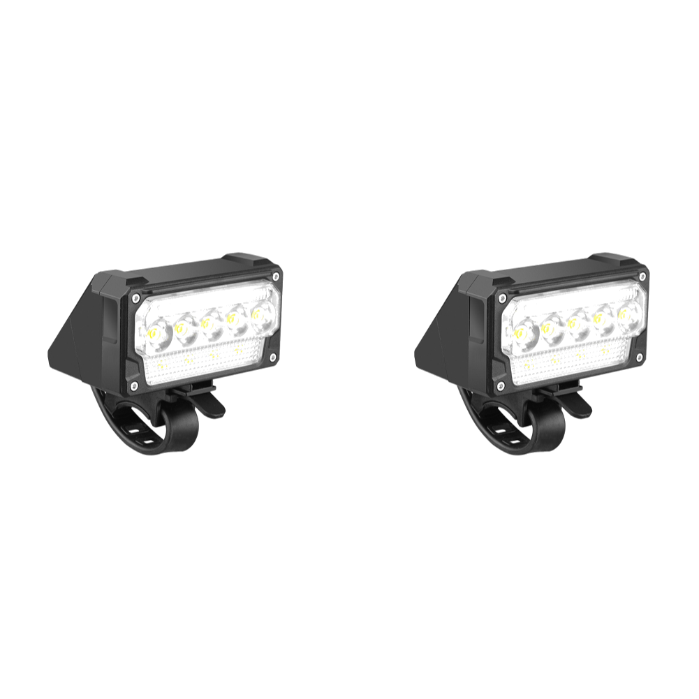 Fietskoplamp Super helder fietslicht Oplaadbare fietsveiligheidslamp 5-niveau dimbare fietskoplamp voor noodgevallen: YELLOW