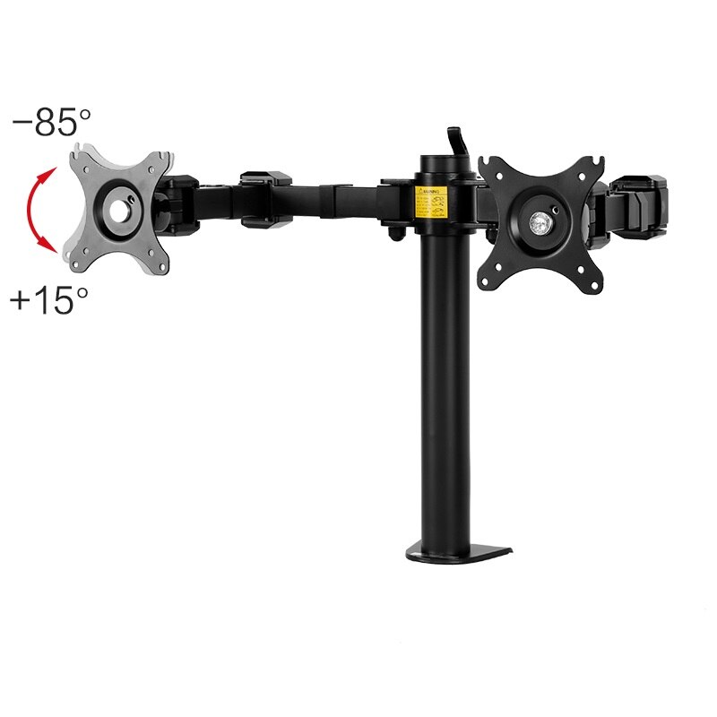 Dual Monitor Arms Holder Fully Adjustable Desk Mount Stand for Two LCD Screens Fit for 10&quot;-30&quot; Max Support 10KG Weight Per Arm