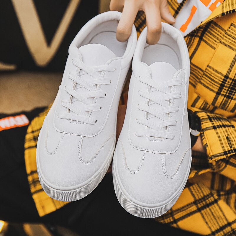 Chaussures De Tennis Summer Tennis Shoes for Men Sneakers Black White Shoes Male Gym Fitness Trainers Tenis Masculino Homme: White / 8