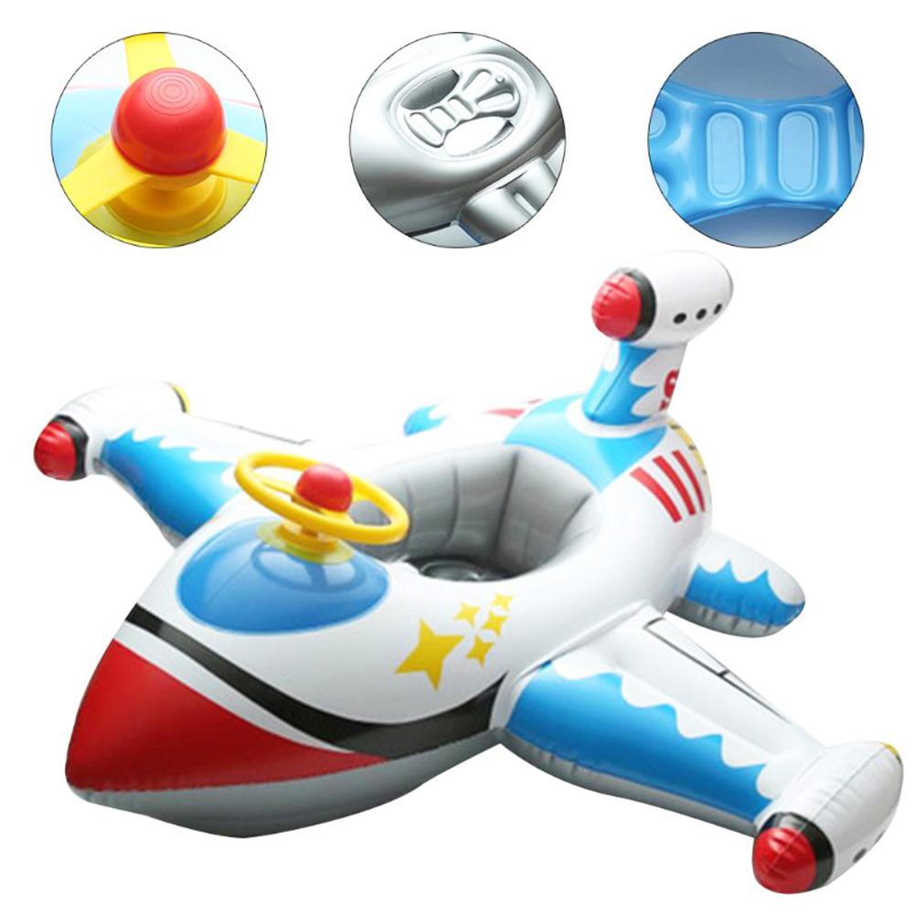 Aufblasbare Flugzeug Schwimmen Ring Sitz Schwimm freundlicher freundlicher Sicherheit Strand Spielzeug