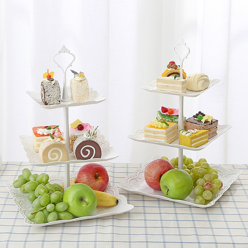 3 Tier Cupcake Stand Elegante Dessert Display Cake Stand Voor Verjaardag Bruiloften Thee Party Serveerschaal