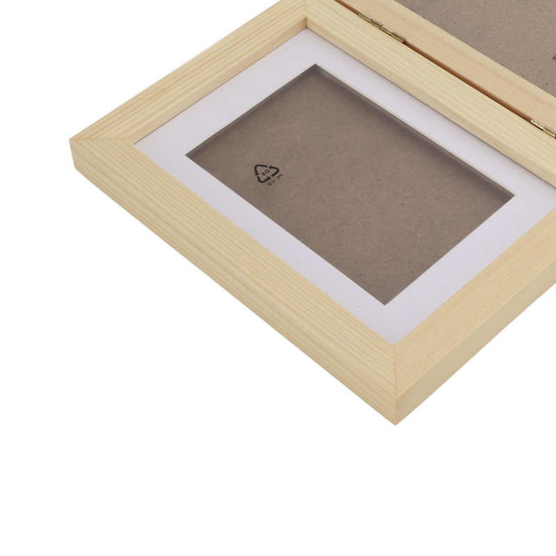 Pet Pawprint Keepsake DIY Pet Paw Print Frame Kit Snap in Fixing Simple Pine Wood Unique for Pet