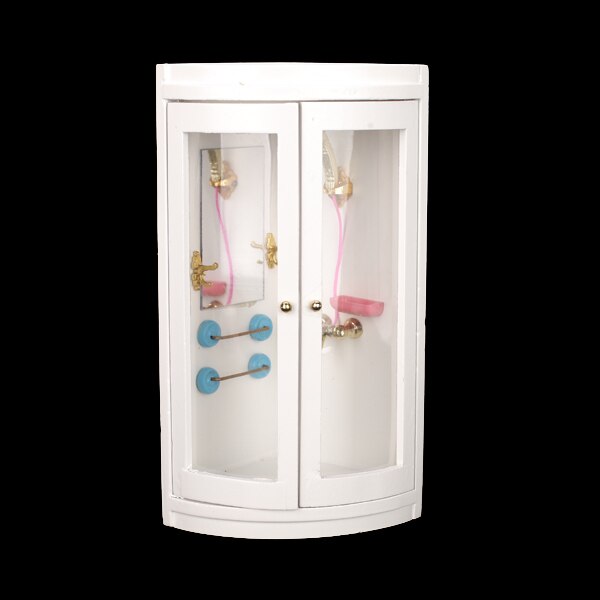 1/12 Bilancia Casa Delle Bambole In Miniatura di Mobili per il Bagno Doccia Modello Set