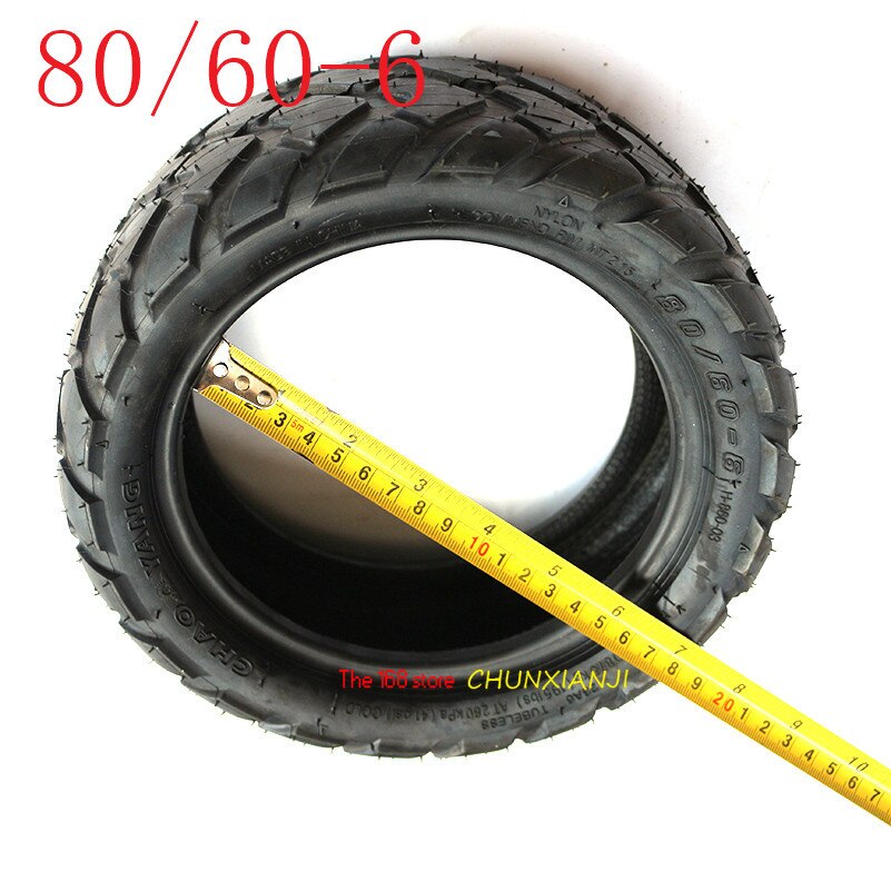Bra 80/60-6 vakuum tubeless däck / däck för e-scooter motor elektrisk skoter go karts atv quad speedway
