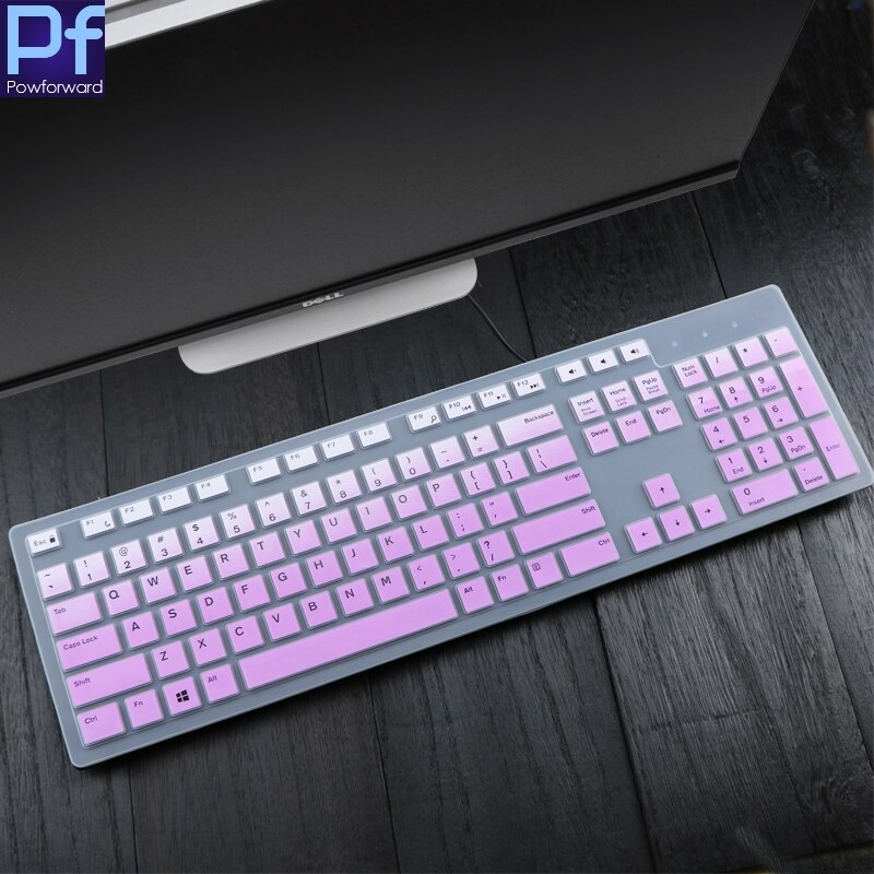 Pour Dell Inspiron Aio Kb216 Kb216P Kb216T KM636 tout-en-un Pc de bureau étanche à la poussière protecteur peau clavier couverture
